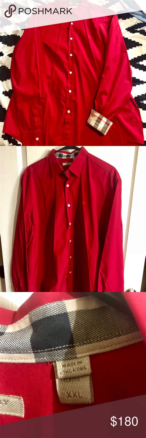 red burberry shirts|authentic burberry shirt.